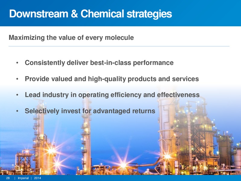INVESTOR PRESENTATION – Imperial Oil Limited – slide 27