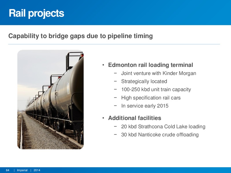INVESTOR PRESENTATION – Imperial Oil Limited – slide 63