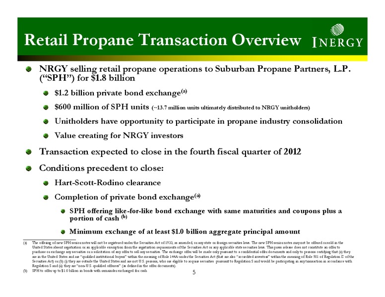 INVESTOR PRESENTATION – Inergy, L.P. – slide 4