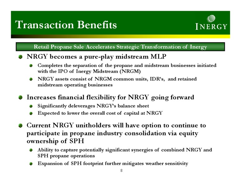 INVESTOR PRESENTATION – Inergy, L.P. – slide 7