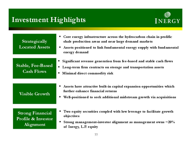 2012 ANALYST CONFERENCE – Inergy, L.P. – slide 76