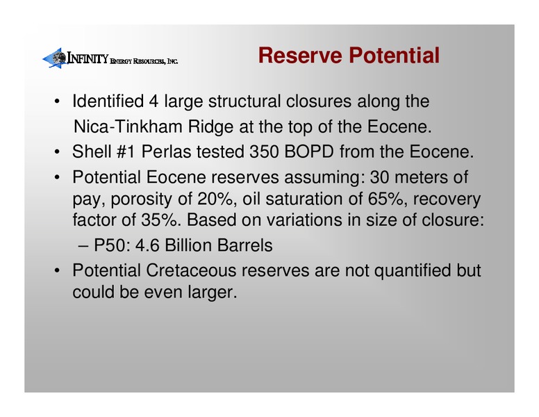 NOBLE FINANCIAL CAPITAL MARKETS TENTH ANNUAL EQUITY CONFERENCE – INFINITY ENERGY RESOURCES INC. – slide 16