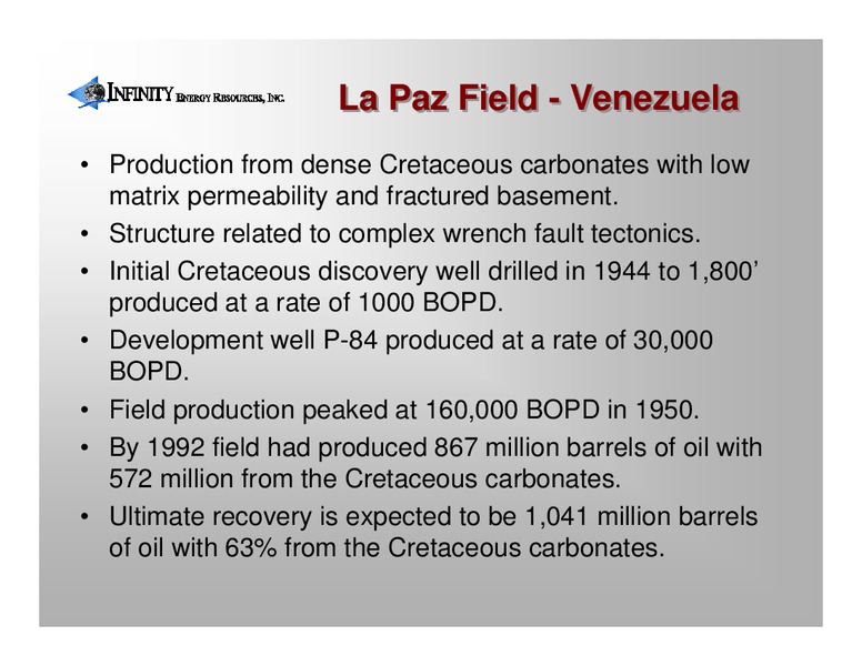NOBLE FINANCIAL CAPITAL MARKETS TENTH ANNUAL EQUITY CONFERENCE – INFINITY ENERGY RESOURCES INC. – slide 29