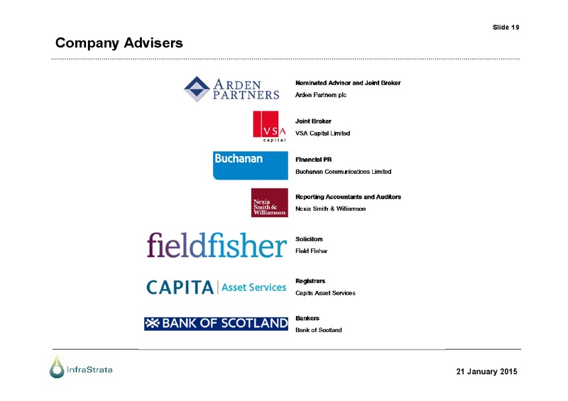 AGM Presentation – Infrastrata Plc – slide 18