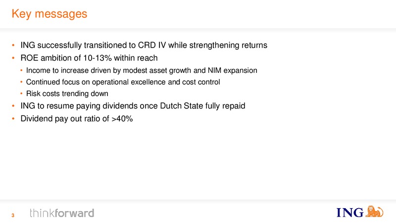 INVESTOR PRESENTATION – Ing Group – slide 3