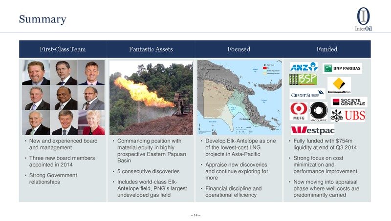 Business Update LNG – Interoil Corporation – slide 12