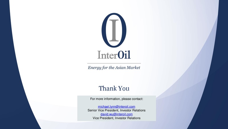 Business Update LNG – Interoil Corporation – slide 13