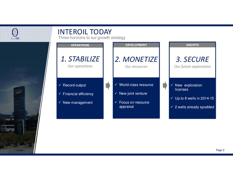 PRL15 MONETIZATION – Interoil Corporation – slide 2