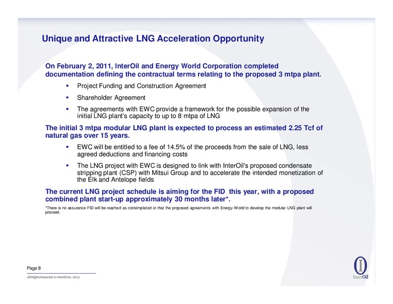 APRIL 2011 IPAA OGIS NEW YORK – Interoil Corporation – slide 7