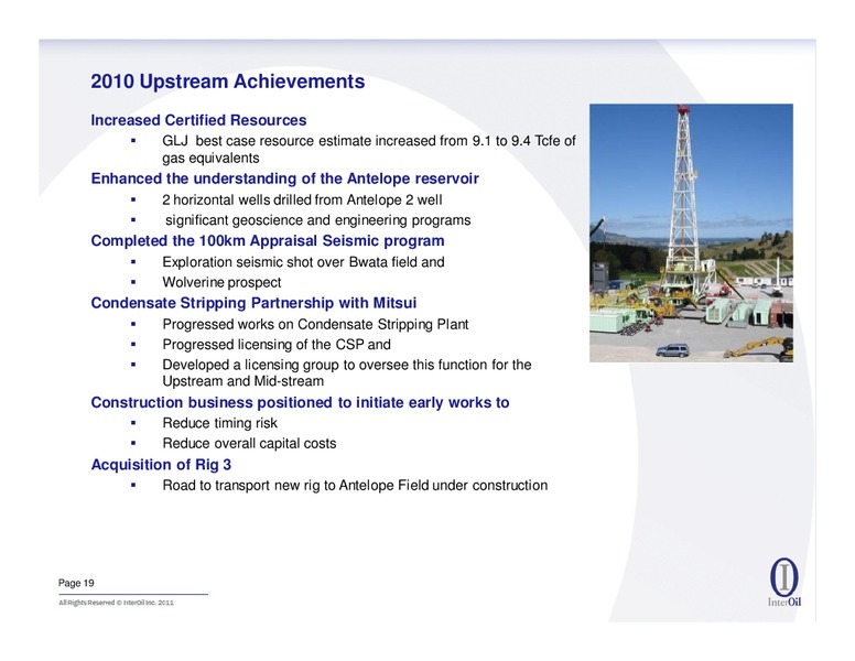 APRIL 2011 IPAA OGIS NEW YORK – Interoil Corporation – slide 18