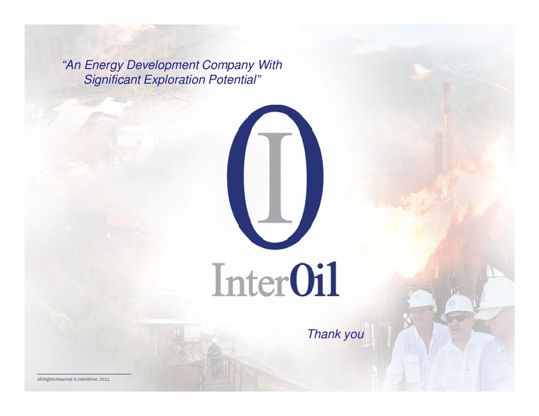 APRIL 2011 IPAA OGIS NEW YORK – Interoil Corporation – slide 26
