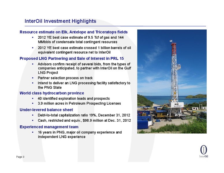 IPAA OGIS – Interoil Corporation – slide 2