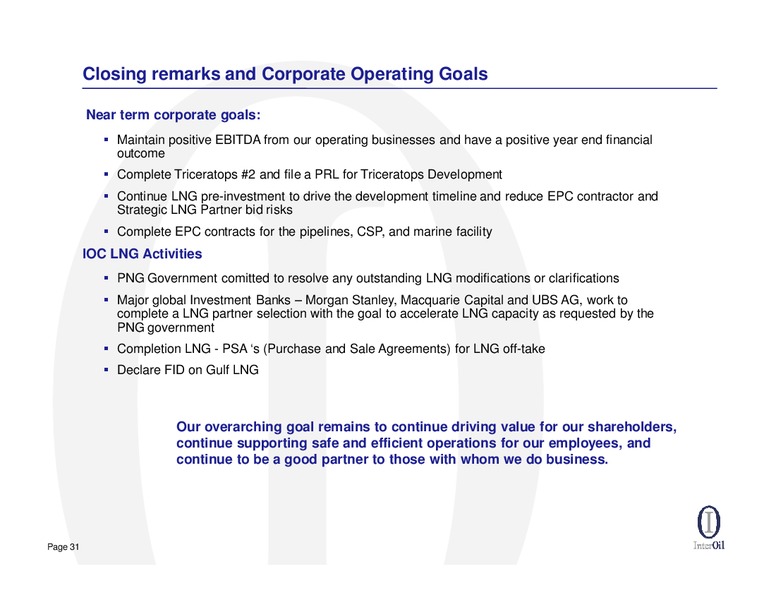 IPAA OGIS – Interoil Corporation – slide 29