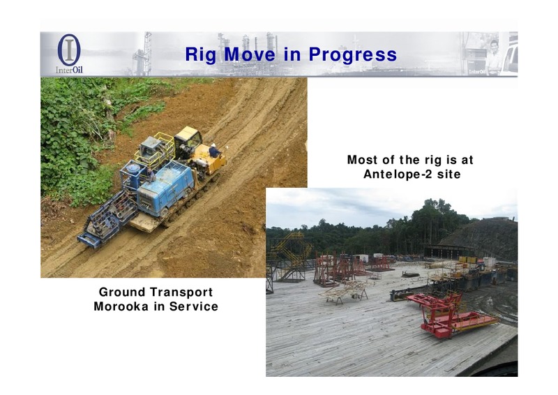 ANTELOPE 1 TECHNICAL SUMMARY – Interoil Corporation – slide 18