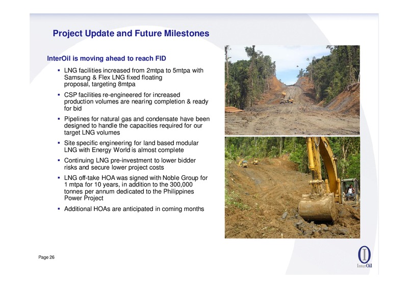 SECOND QUARTER 2011 RESULTS CONFERENCE – Interoil Corporation – slide 25