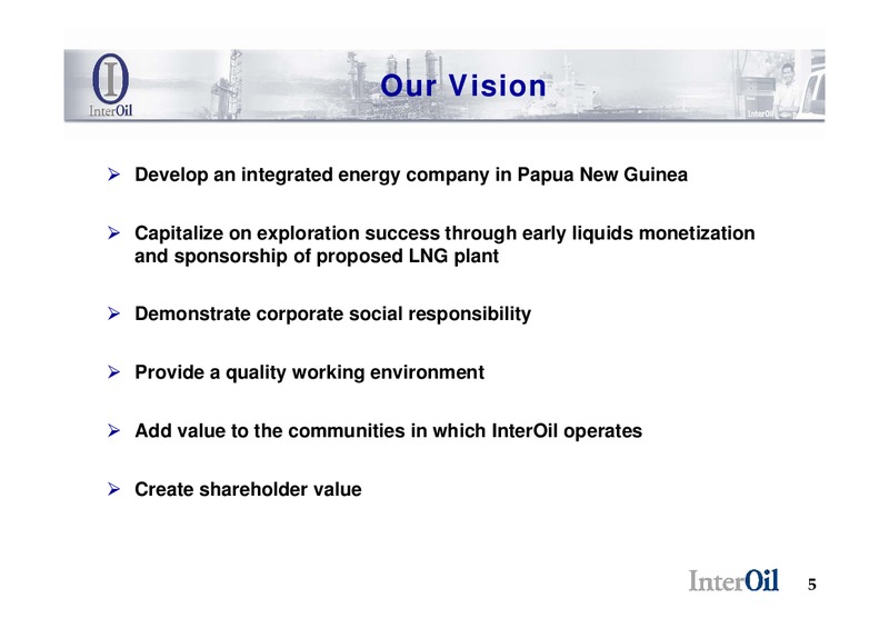 INTEROIL ENERCOM PRESENTATION – Interoil Corporation – slide 3