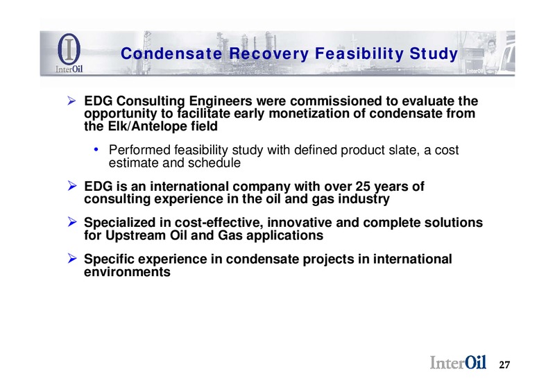 INTEROIL ENERCOM PRESENTATION – Interoil Corporation – slide 25