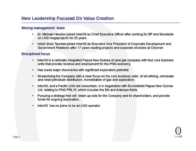 AUGUST 2013 OIL AND GAS CONFERENCE – Interoil Corporation – slide 3