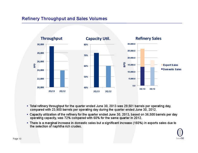 AUGUST 2013 OIL AND GAS CONFERENCE – Interoil Corporation – slide 12