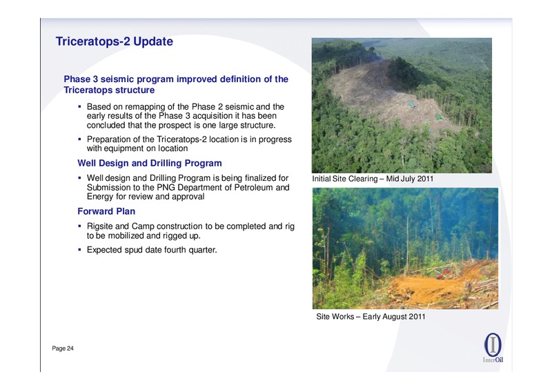AUGUST 2011 OIL AND GAS CONFERENCE – Interoil Corporation – slide 23