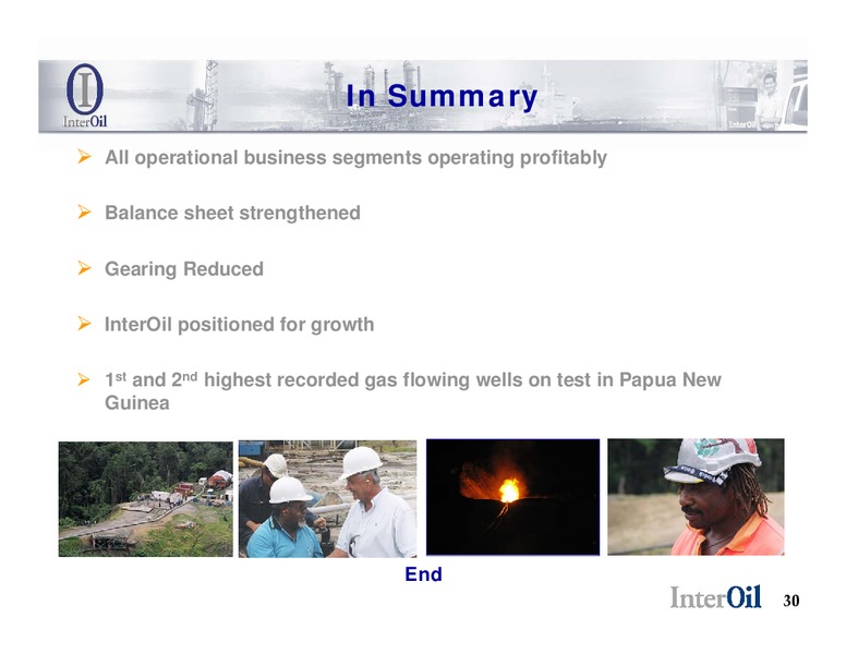 NATIXIS BLEICHROEDER 2ND ANNUAL HIDDEN GEMS CONFERENCE – Interoil Corporation – slide 29