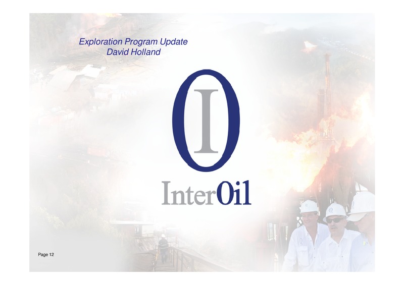 THIRD QUARTER 2011 RESULTS CONFERENCE CALL – Interoil Corporation – slide 11