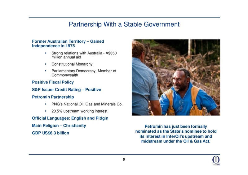 BERNSTEIN ASIA PACIFIC ENERGY CONFERENCE CALL – Interoil Corporation – slide 4