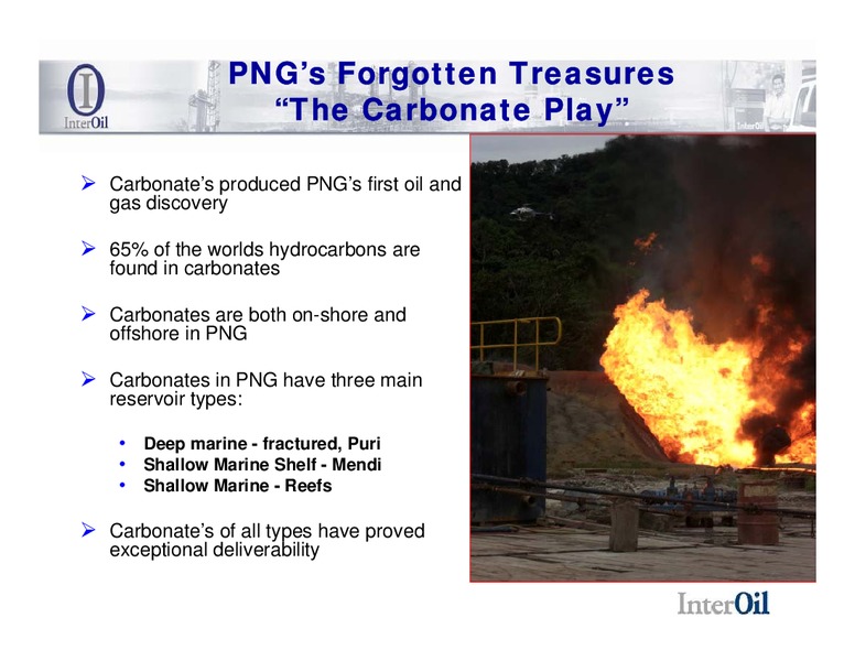 DECEMBER 2008 CORPORATE PRESENTATION – Interoil Corporation – slide 6