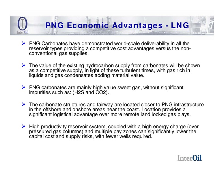 DECEMBER 2008 CORPORATE PRESENTATION – Interoil Corporation – slide 18
