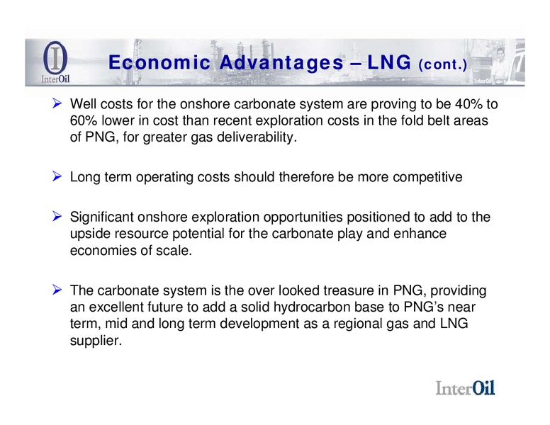 DECEMBER 2008 CORPORATE PRESENTATION – Interoil Corporation – slide 19