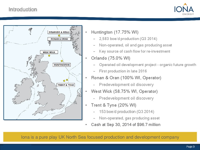 TD Securities Conference – Iona Energy Inc. – slide 2
