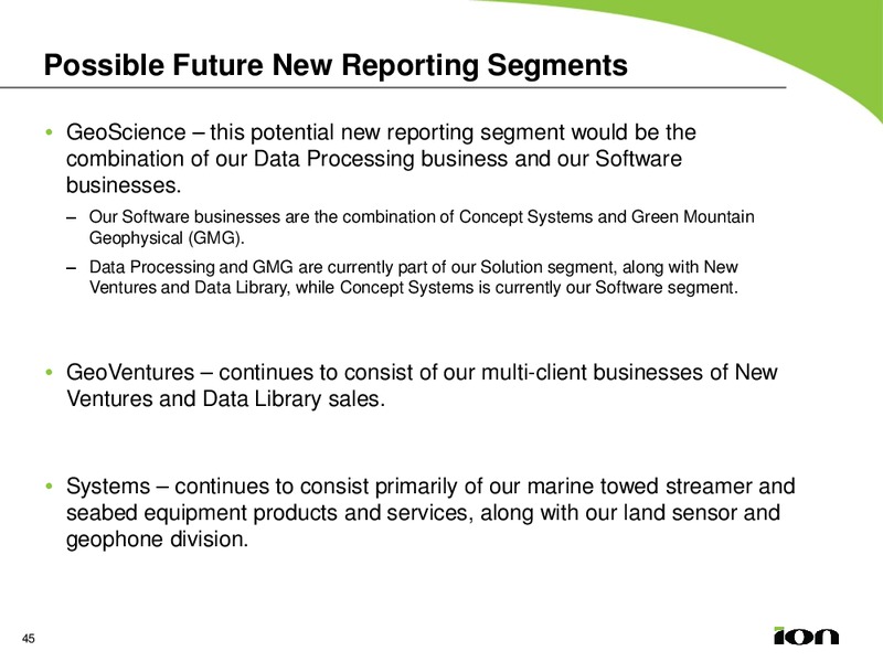 MARCH 2013 ANALYST DAY – Ion Geophysical Corp – slide 44