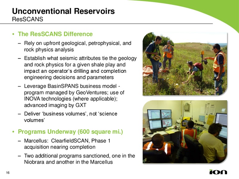 JOHNSON RICE & COMPANY ENERGY CONFERENCE – Ion Geophysical Corp – slide 16