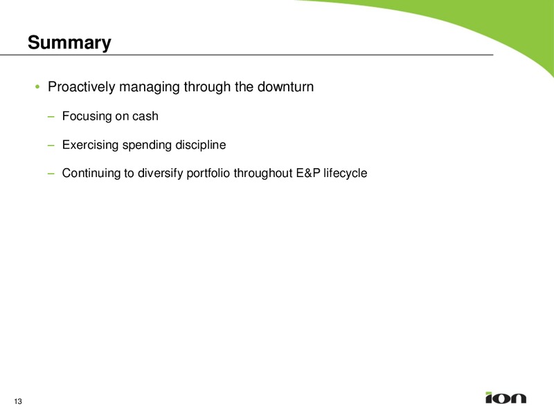 Earnings Call Presetnation – Ion Geophysical Corp – slide 12