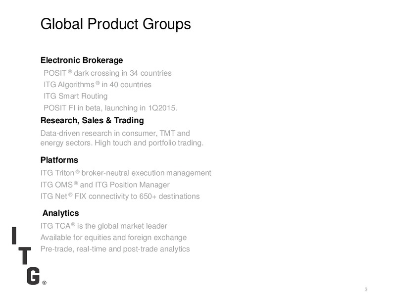 ITG Investor Overview – Itg – slide 3