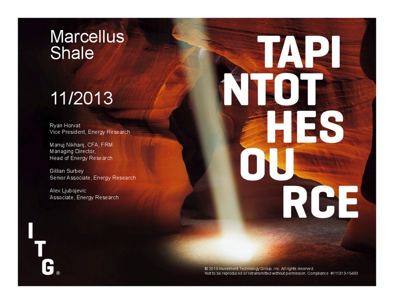 MARCELLUS SHALE – Itg – slide 1
