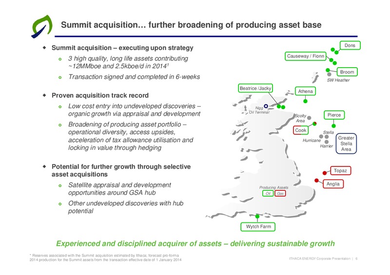 H1- 2014 Results – Ithaca Energy Inc. – slide 5