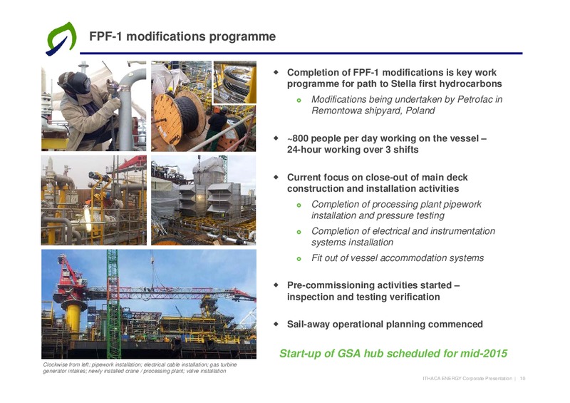 Q3 2014 EARNINGS CALL – Ithaca Energy Inc. – slide 9
