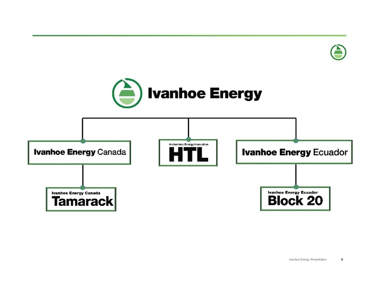 JANUARY 2014 CORPORATE PRESENTATION – Ivanhoe Energy, Inc. – slide 2