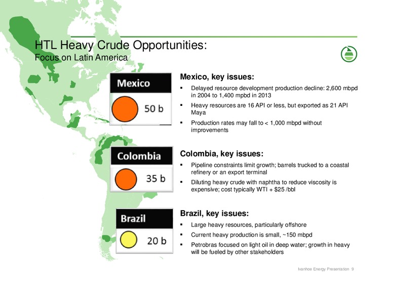 JANUARY 2014 CORPORATE PRESENTATION – Ivanhoe Energy, Inc. – slide 8