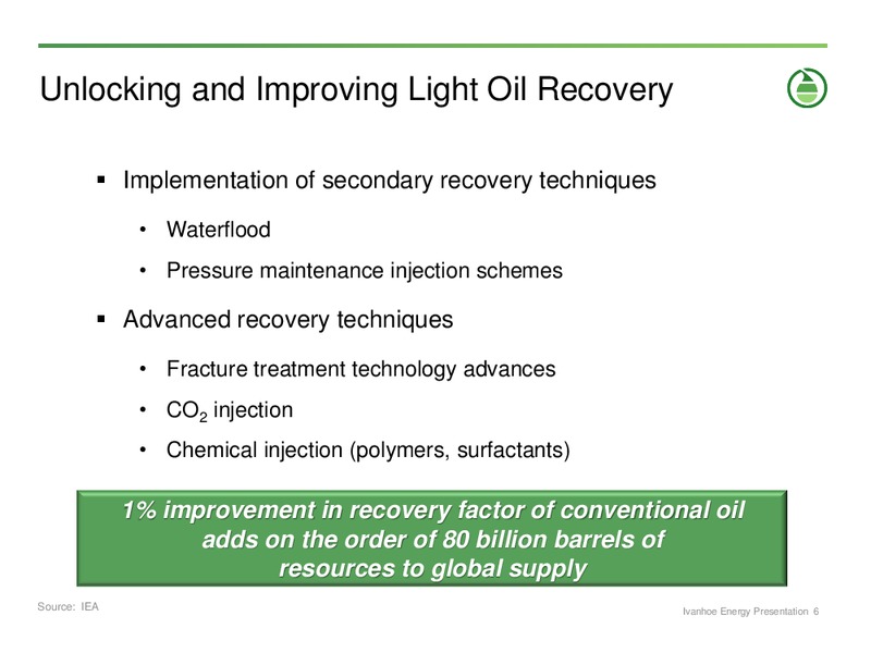 APRIL 2014 INVESTOR PRESENTATION – Ivanhoe Energy, Inc. – slide 5