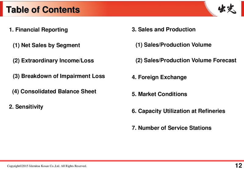 Q3 2015 RESULTS – Idemitsu Kosan Co.,Ltd. – slide 16