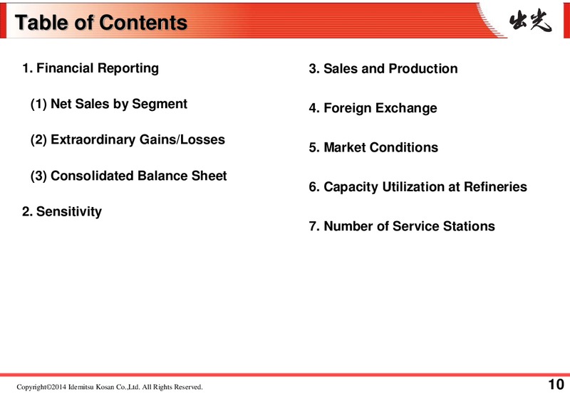 Results for the 1st Quarter FY 2014 – Idemitsu Kosan Co.,Ltd. – slide 13