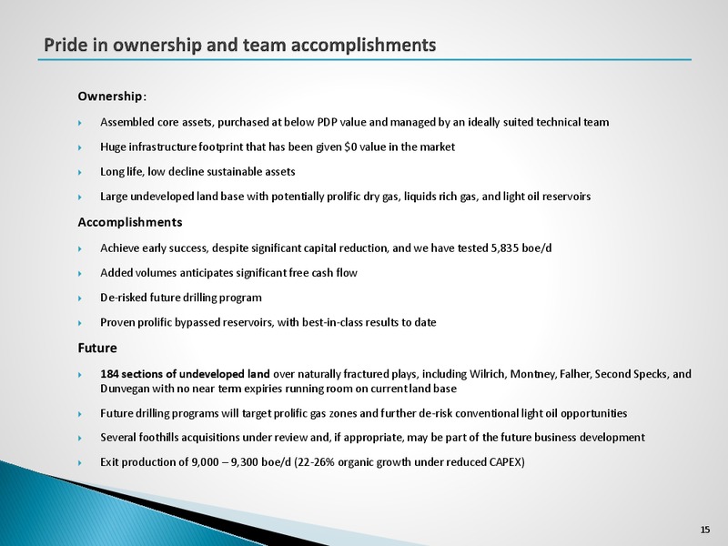 June 2015 Corporate Presentation – Ikkuma Resources Corp – slide 14