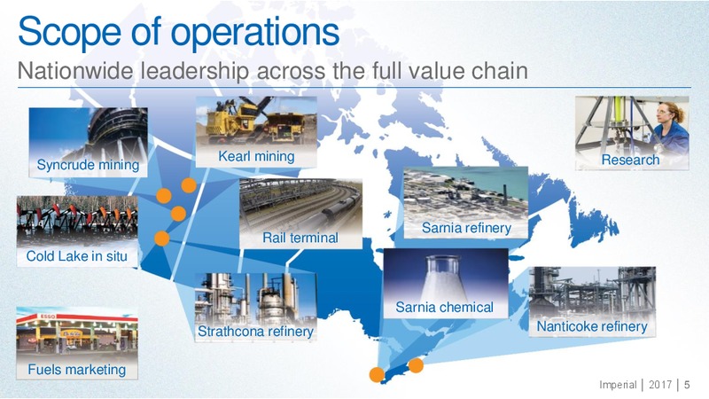 January 2017 Executive Presentation – Imperial Oil Limited – slide 4