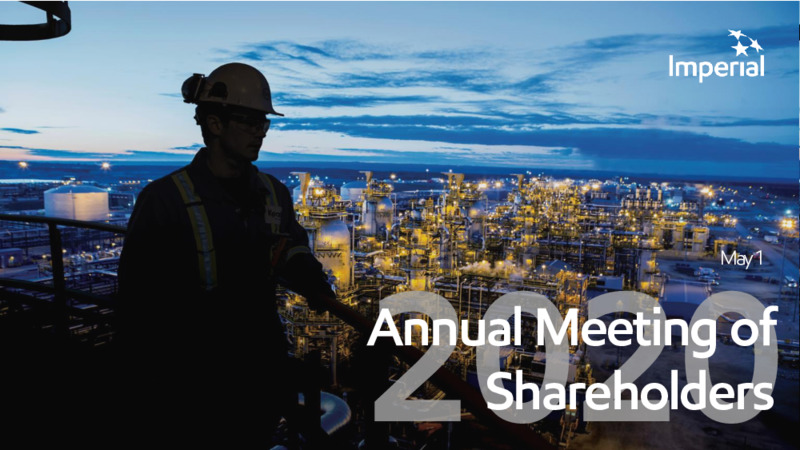 May 2020 Annual Meeting of Shareholders – Imperial Oil Limited – slide 1