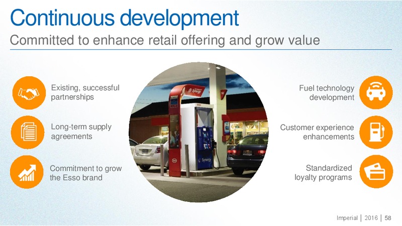 September 2016 Investor Presentation – Imperial Oil Limited – slide 57