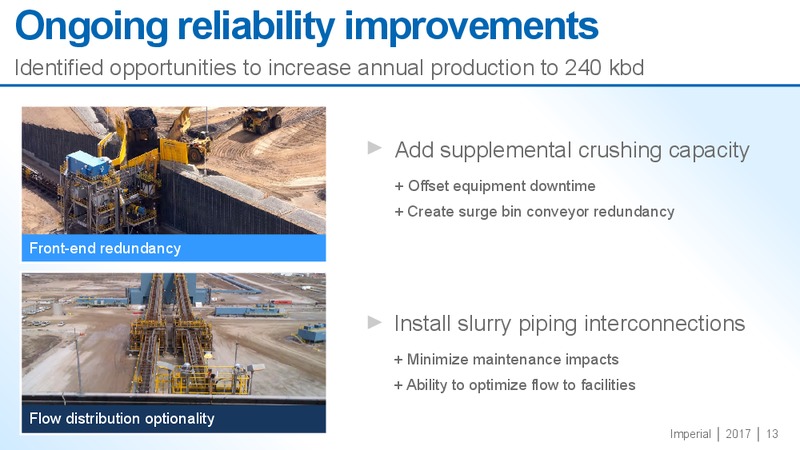 November 2017 Corporate Update Presentation – Imperial Oil Limited – slide 12