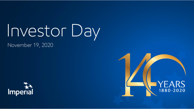 Investor Day Presentation   November 19 2020 – Imperial Oil Limited – slide 1