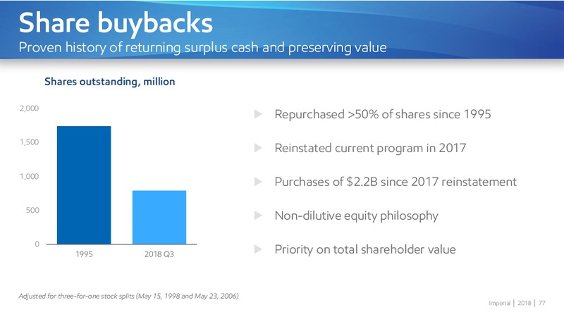 November 2018 Investor Day – Imperial Oil Limited – slide 77